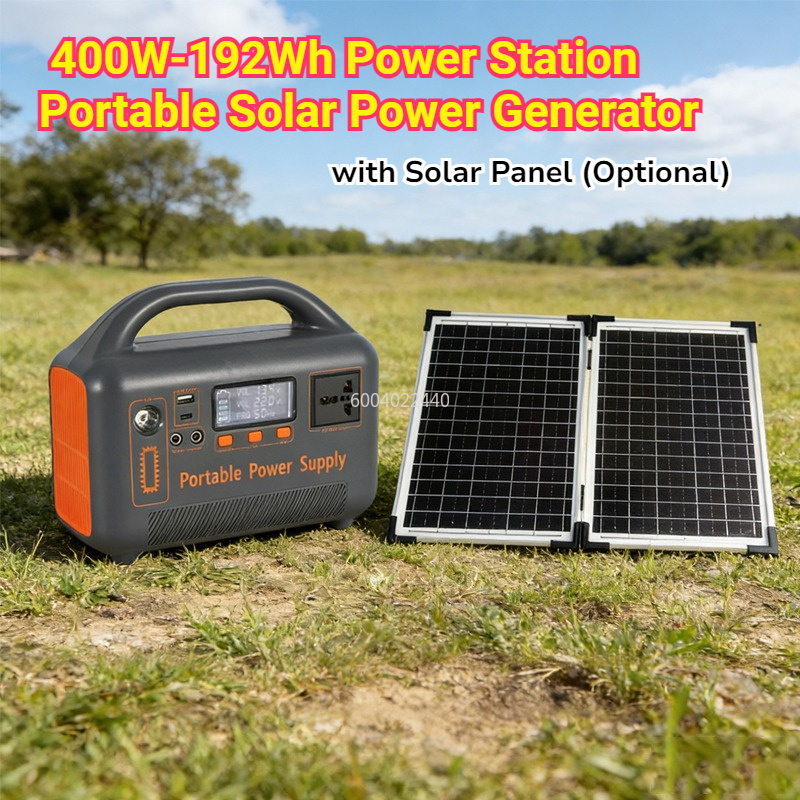Solar Emergency Charger - 400W Portable Power Station Solar Generator