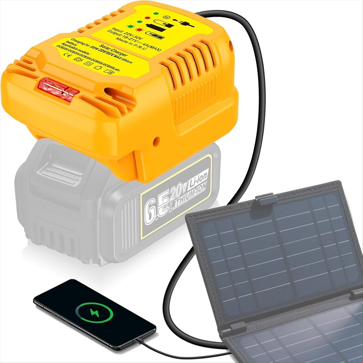 Solar Charger Adapter for Dewa - Solar Emergency Charger review and price