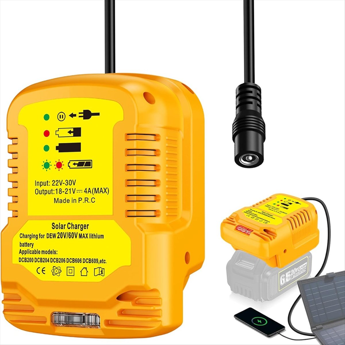Solar Charger Adapter for Dewa - Solar Emergency Charger review and price