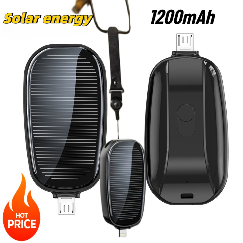 1200mAh Solar Mini Power Bank  - Solar Emergency Charger review and price