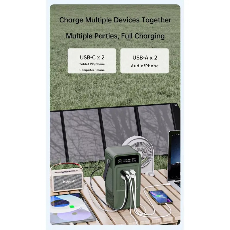 60000mAh Portable Power Statio - Solar Emergency Charger review and price