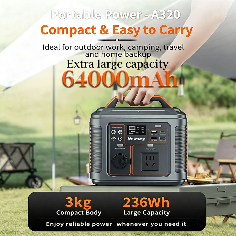 300W Portable Power Station 64 - Solar Emergency Charger review and price